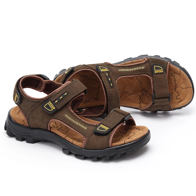 2018 Genuine Leather Men Beach Sandals Soft And Comfortable Outdoor Sandals Men Hiking Sandals Cool Summer Shoes
2018 Genuine Leather Men Beach Sandals Soft And Comfortable Outdoor Sandals Men Hiking Sandals Cool Summer Shoes