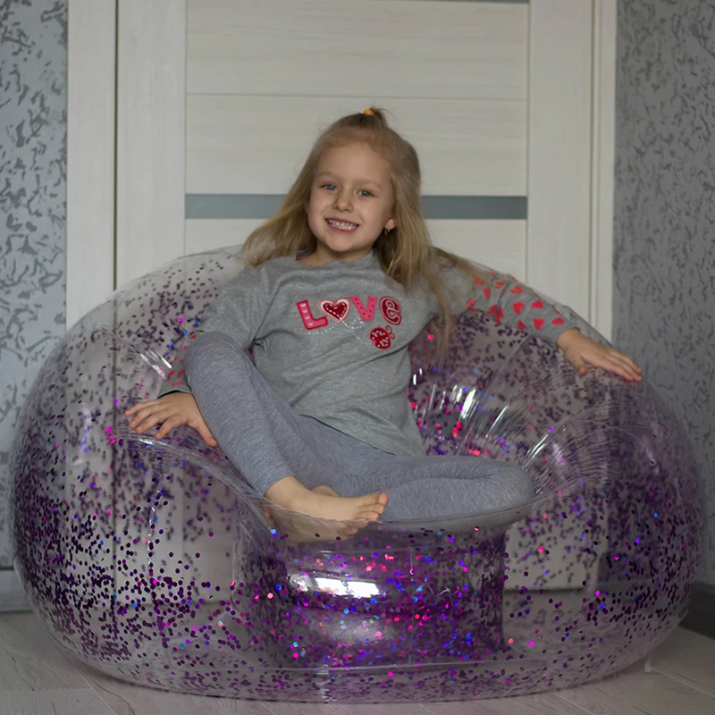 New Design PVC Colorful Inflatable Living Sofa Lounge Air Chair with Glitter Inside Indoor Outdoor Single Seat Person Sofas
New Design PVC Colorful Inflatable Living Sofa Lounge Air Chair with Glitter Inside Indoor Outdoor Single Seat Person Sofas