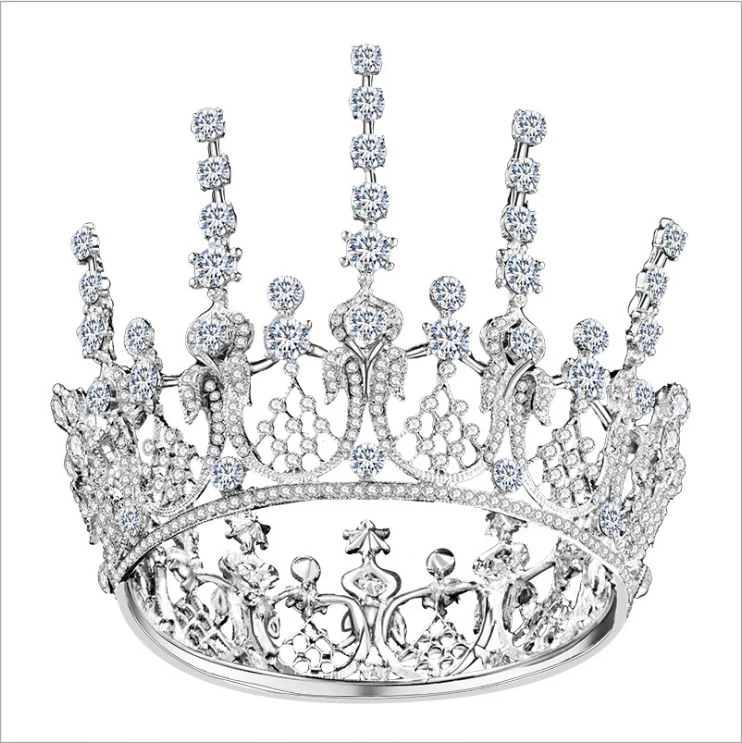 Роскошная хрустальная Cintilante Barroco Rainha Casamento для выпускного вечера диадема