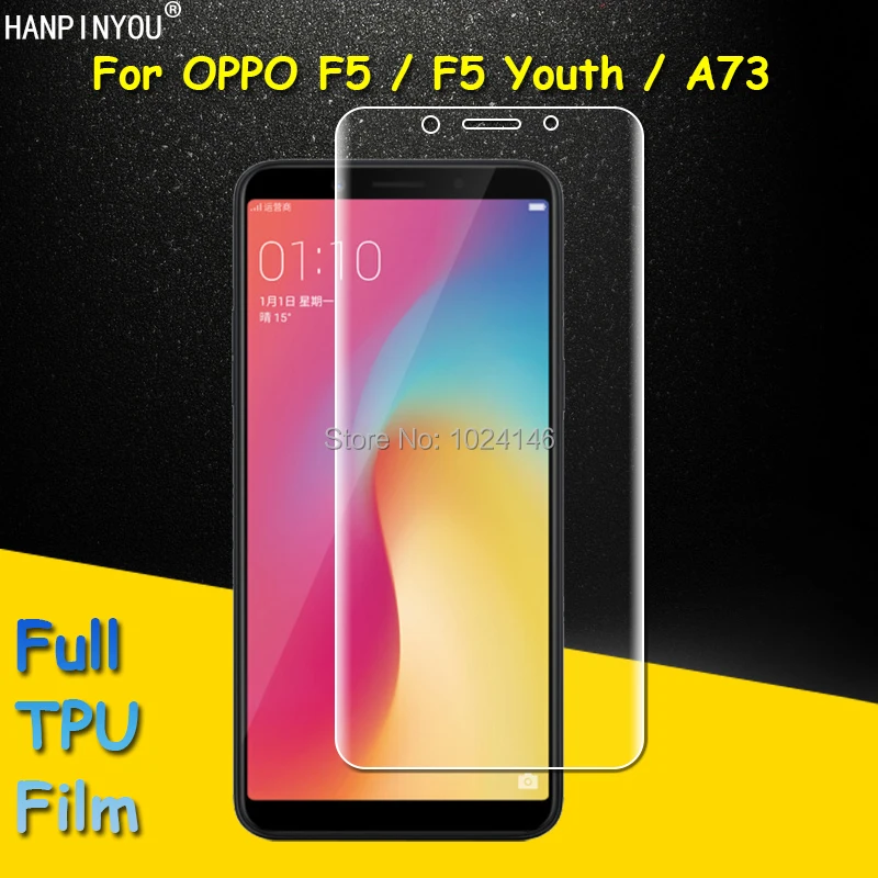 Полное покрытие прозрачная пленка из мягкого ТПУ Защита экрана для OPPO F5/F5 Youth/A73 6,0 "крышка Изогнутые части (не закаленное стекло)
Полное покрытие прозрачная пленка из мягкого ТПУ Защита экрана для OPPO F5/F5 Youth/A73 6,0 "крышка Изогнутые части (не закаленное стекло)