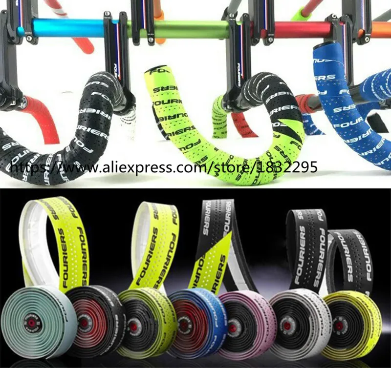 1 set Fouriers Road Bike Handlebar Tape Belt Bicycle Cycling Handle Cork Waterproof Handlebar Tape Wrap
1 set Fouriers Road Bike Handlebar Tape Belt Bicycle Cycling Handle Cork Waterproof Handlebar Tape Wrap