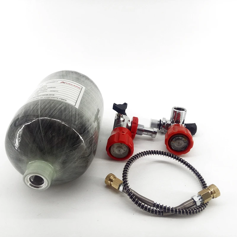 AC5020 Acecare Mini 2L Target Пейнтбольный Воздушный пистолет бак Scuba HP 4500OSI композитный из