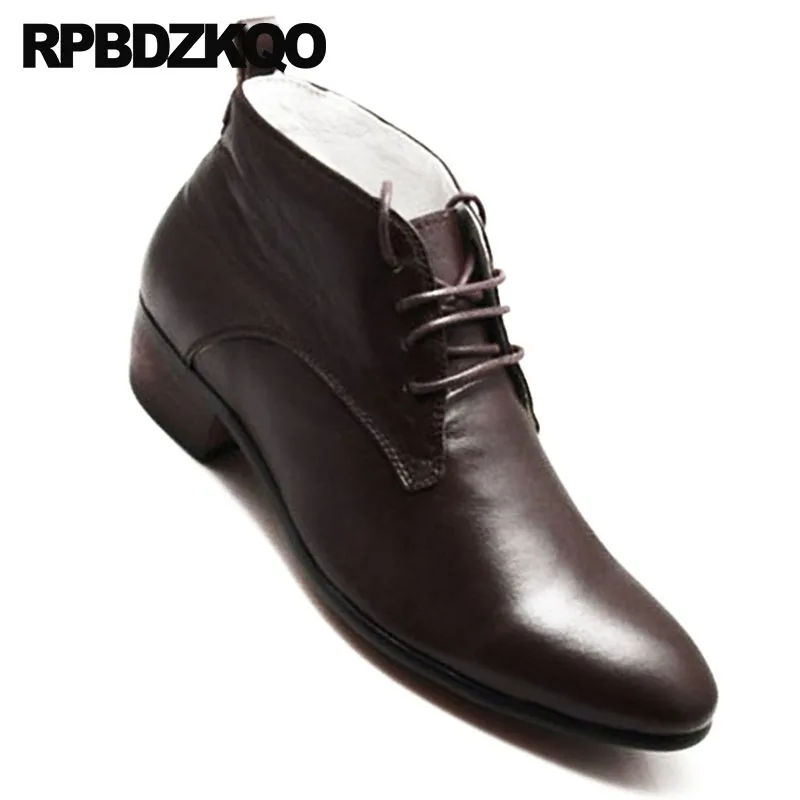 Lace Up Chunky Short Mens Pointed Toe Dress Boots Ankle Oxford Shoes 2021 Fall Full Grain Leather Formal Black Wedding Booties
Lace Up Chunky Short Mens Pointed Toe Dress Boots Ankle Oxford Shoes 2021 Fall Full Grain Leather Formal Black Wedding Booties