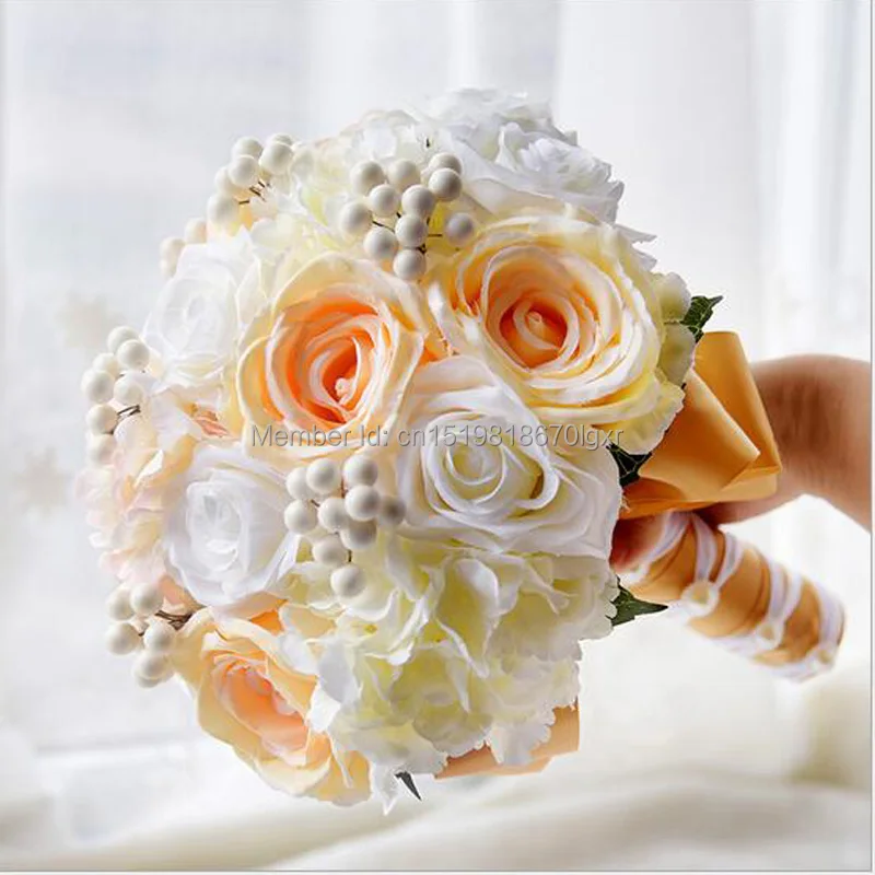Handmade Top Quality Beaded Brooch Silk Bride Bridal Wedding Bouquet Bridesmaid Europe Us Ivory Artificial Flower Accept Custom
Handmade Top Quality Beaded Brooch Silk Bride Bridal Wedding Bouquet Bridesmaid Europe Us Ivory Artificial Flower Accept Custom