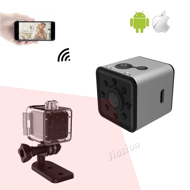 Оригинальная мини камера WIFI SQ13 FULL HD 1080 P водонепроницаемая оболочка ночного