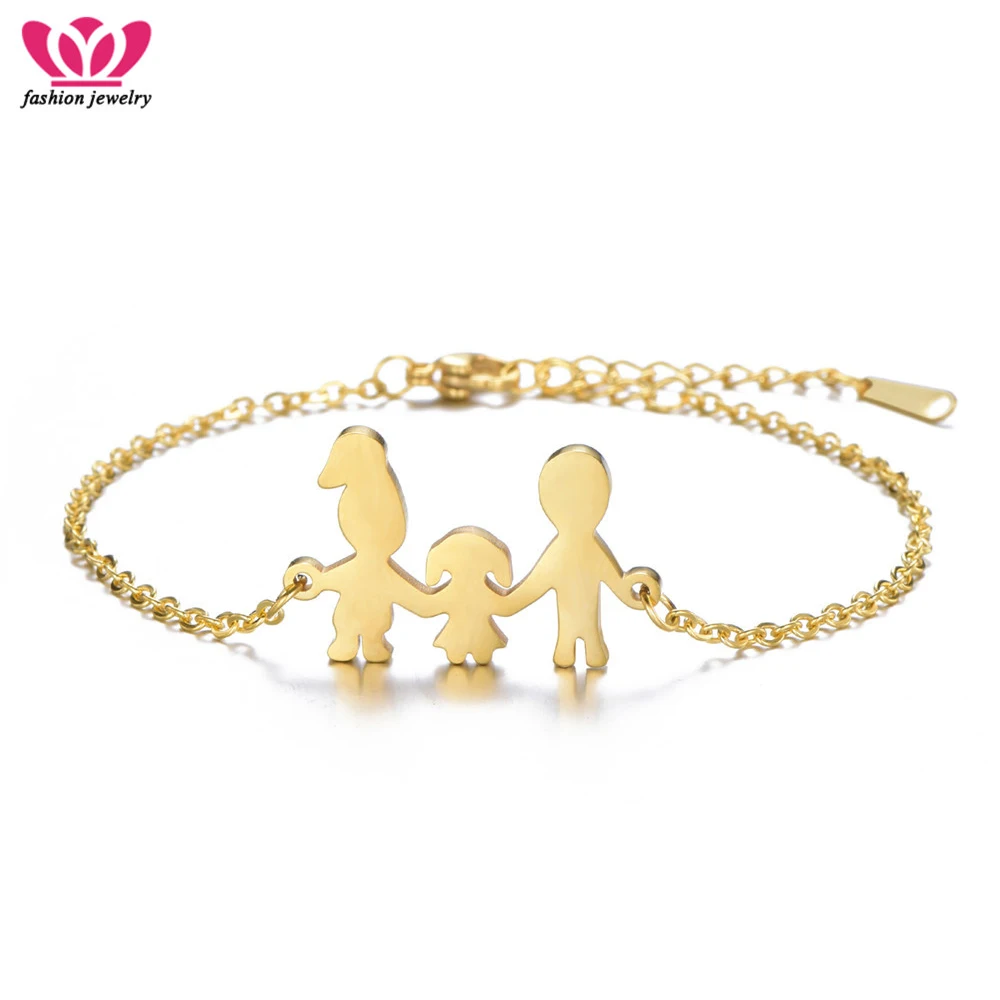 Gold Mom Dad Figure Charm Bracelets For Women Stainless Steel Jewelry High Quality Gift bracelet femme acier inoxydable 2019
Gold Mom Dad Figure Charm Bracelets For Women Stainless Steel Jewelry High Quality Gift bracelet femme acier inoxydable 2019