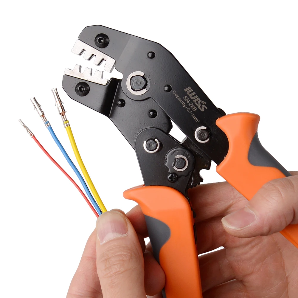 SN-28B dupont crimp tools Ratchet TAB Terminal crimper pliers Insulated Terminal Crimper Pin crimping tool
SN-28B dupont crimp tools Ratchet TAB Terminal crimper pliers Insulated Terminal Crimper Pin crimping tool