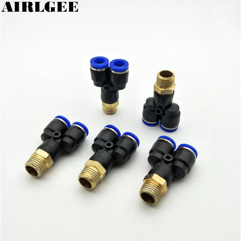 5 Pcs 1/4" PT Thread to 8mm Tube Push In One Touch Y Shaped Release Quick Fittings
5 Pcs 1/4" PT Thread to 8mm Tube Push In One Touch Y Shaped Release Quick Fittings