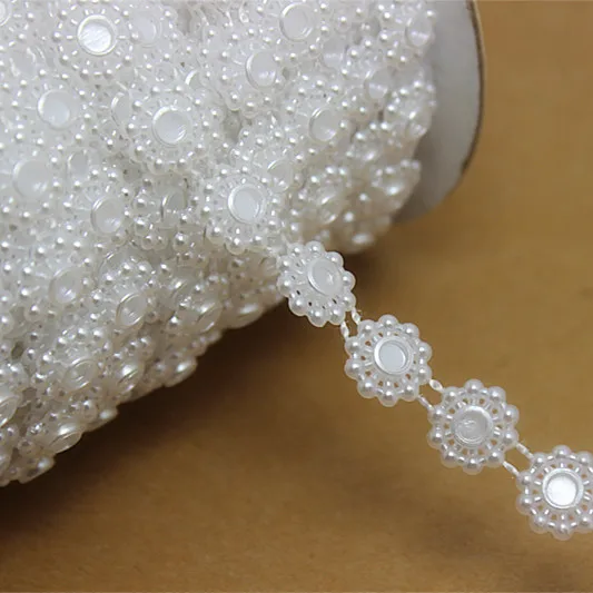 25m/roll 11mm Snowflake Shape Imitation Pearls Chain flatback DIY Wedding Dress Decoration,V15
25m/roll 11mm Snowflake Shape Imitation Pearls Chain flatback DIY Wedding Dress Decoration,V15