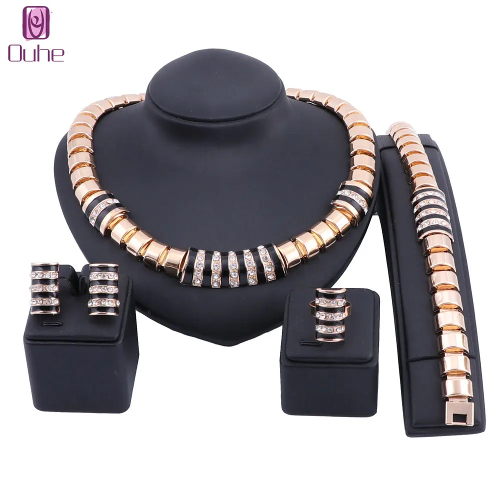 Exquisite Nigerian Wedding Fashion African Beads Jewelry Sets Crystal Dubai Gold Color Jewelry Set Wedding Accessories
Exquisite Nigerian Wedding Fashion African Beads Jewelry Sets Crystal Dubai Gold Color Jewelry Set Wedding Accessories