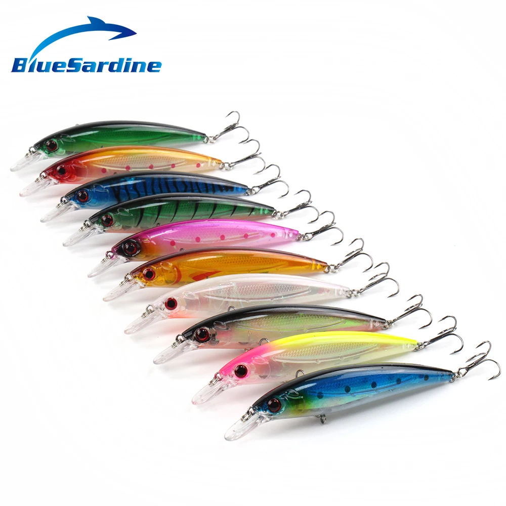 BlueSardine 12.5G 11CM Minnow Fishing Lure Hard Bait Pesca Fishing Tackle isca artificial 10 Colors 10PCS/LOT
BlueSardine 12.5G 11CM Minnow Fishing Lure Hard Bait Pesca Fishing Tackle isca artificial 10 Colors 10PCS/LOT