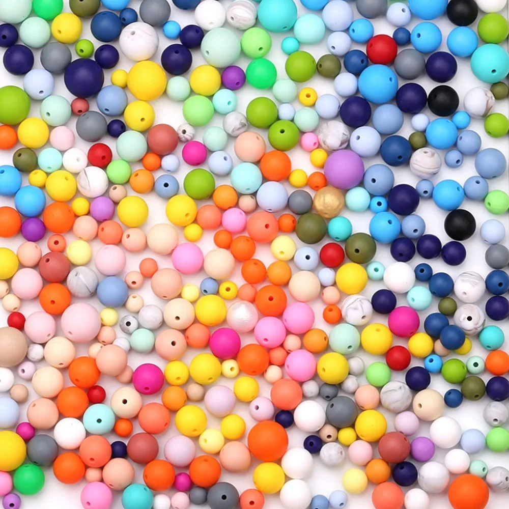 20Pcs Round Baby Chew Jewelry Silicone BPA Free Beads Teethers DIY Necklace Baby Dental Care Teethers
20Pcs Round Baby Chew Jewelry Silicone BPA Free Beads Teethers DIY Necklace Baby Dental Care Teethers