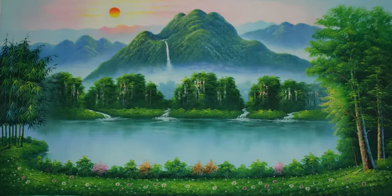 HandPainted Modern Oil Painting on Canvas Chinese-style landscape painting Canvas Painting Wall Art Picture for Home Decoration
HandPainted Modern Oil Painting on Canvas Chinese-style landscape painting Canvas Painting Wall Art Picture for Home Decoration
