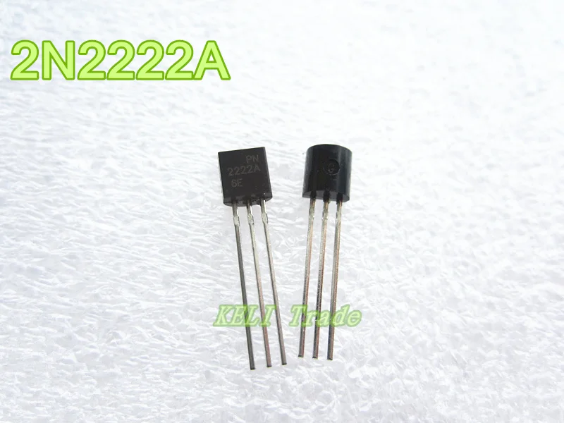 NPN импульсные транзисторы 2N2222 2N2222A TO 92 A71088 40V 0.8A 92|Детали и аксессуары для