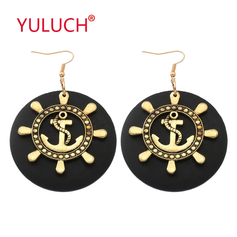 YULUCH Popular design round hanging alloy Ship tow Anchor pendant earrings for retro fashion women jewelry earrings gift
YULUCH Popular design round hanging alloy Ship tow Anchor pendant earrings for retro fashion women jewelry earrings gift