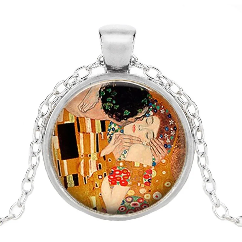 Hot sale Gustav Klimt The Kiss Necklace Klimt Art Jewelry Valentine Gift Romantic Gift Lovers Gift
Hot sale Gustav Klimt The Kiss Necklace Klimt Art Jewelry Valentine Gift Romantic Gift Lovers Gift