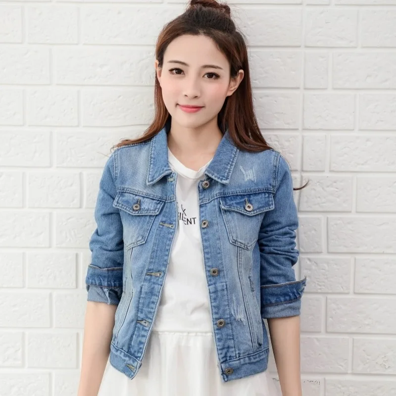 YSDNCHI Long Sleeves Jeans Coat Outwear Wide Denim Jacket Spring Autumn Women Coat Denim Jacket 4 Pockets
YSDNCHI Long Sleeves Jeans Coat Outwear Wide Denim Jacket Spring Autumn Women Coat Denim Jacket 4 Pockets