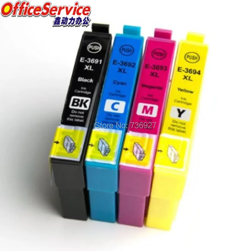 Compatible Ink Cartridge T3691 T3692 T3693 T3694 For Expression Home XP-235A XP-332A inkjet printer
Compatible Ink Cartridge T3691 T3692 T3693 T3694 For Expression Home XP-235A XP-332A inkjet printer