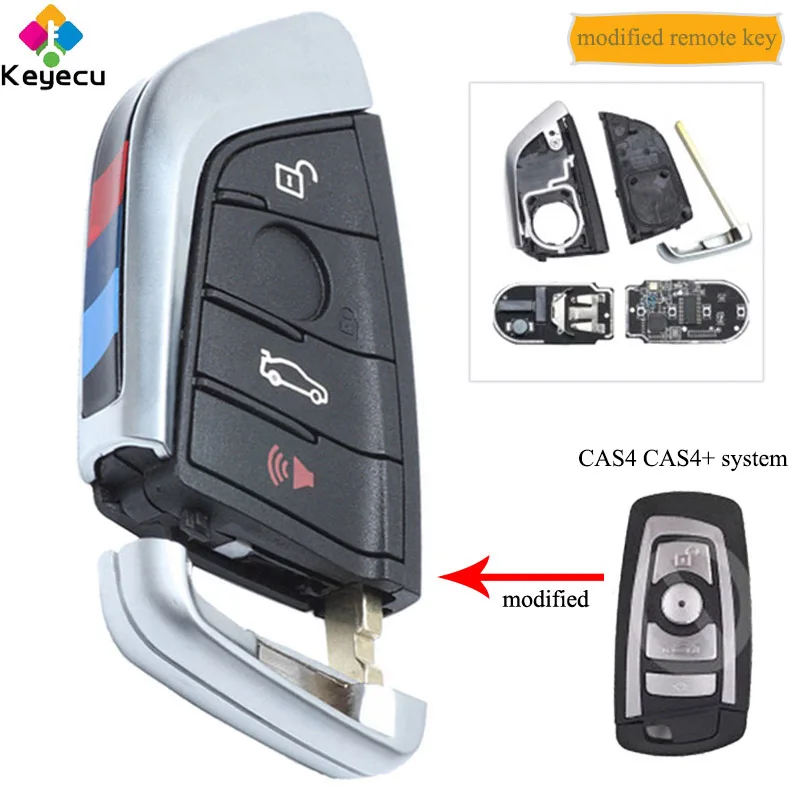 KEYECU CAS4 CAS4+ Modified Remote Key With 4 Button & 315MHz/ 433MHz/ 868MHz & PCF7945 Chip - FOB for BMW 5 7 Series F Chassis
KEYECU CAS4 CAS4+ Modified Remote Key With 4 Button & 315MHz/ 433MHz/ 868MHz & PCF7945 Chip - FOB for BMW 5 7 Series F Chassis