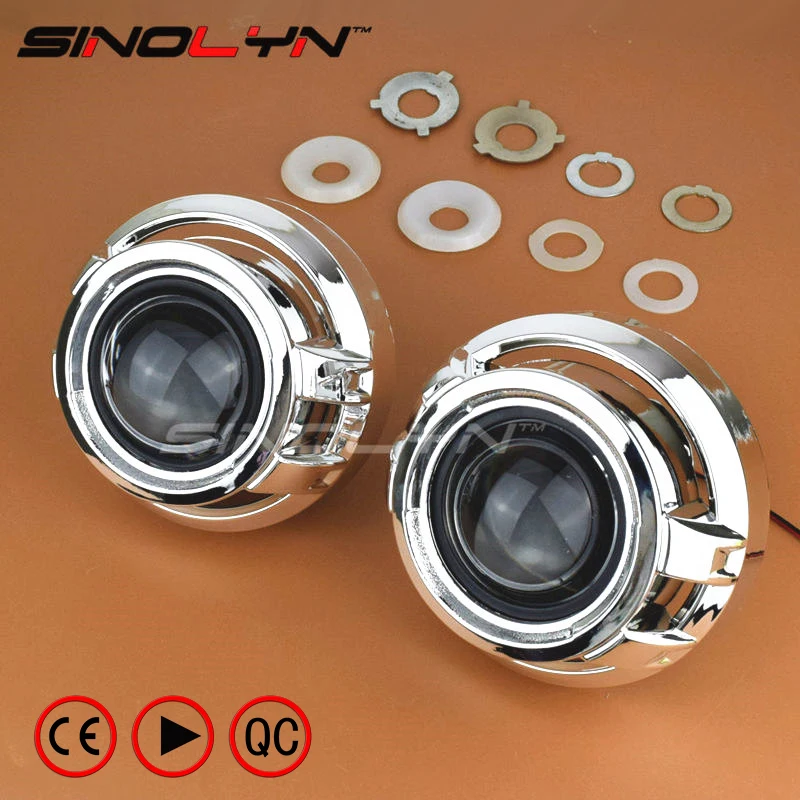 Sinolyn мини 2.5 дюймов h1 bi xenon hid проектор фары объектив с 3.0 Apollo кожухи Оптические