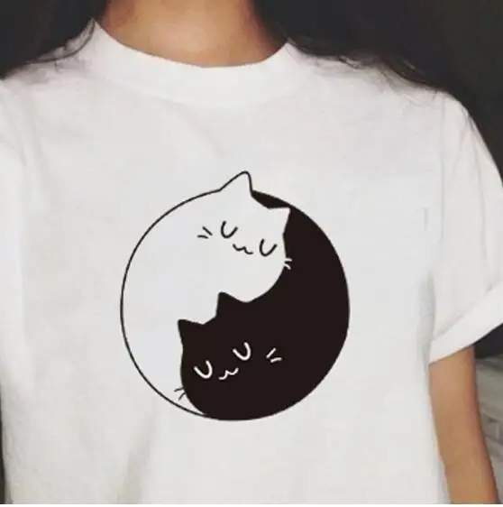 Новый летний котенка; Футболка Тай Чи черно-белая футболка с принтом «коты рубашка хлопковая забавная футболка с коротким рукавом футболки для Harajuku топы
Новый летний котенка; Футболка Тай Чи черно-белая футболка с принтом «коты рубашка хлопковая забавная футболка с коротким рукавом футболки для Harajuku топы