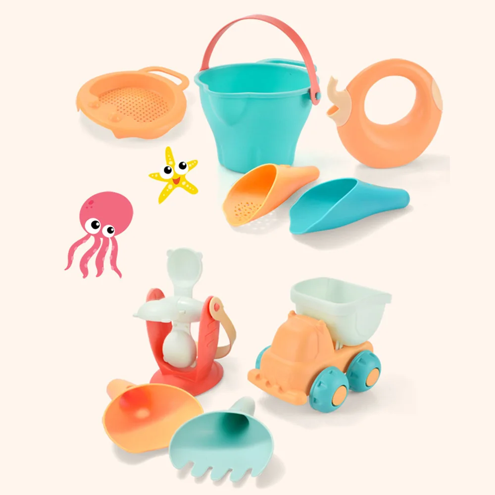 Soft Silicone Beach Toys For Children Sandbox Set Kit Sea Sand Bucket Rake Hourglass Water Table Play And Fun Shovel Mold Summer
Soft Silicone Beach Toys For Children Sandbox Set Kit Sea Sand Bucket Rake Hourglass Water Table Play And Fun Shovel Mold Summer