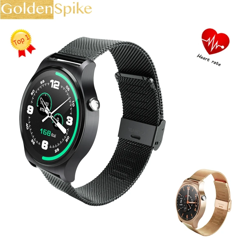 GOLDENSPIKE Bluetooth Smartwatch GW01 Смарт часы для huawei IOS Andriod телефон с сердечного ритма