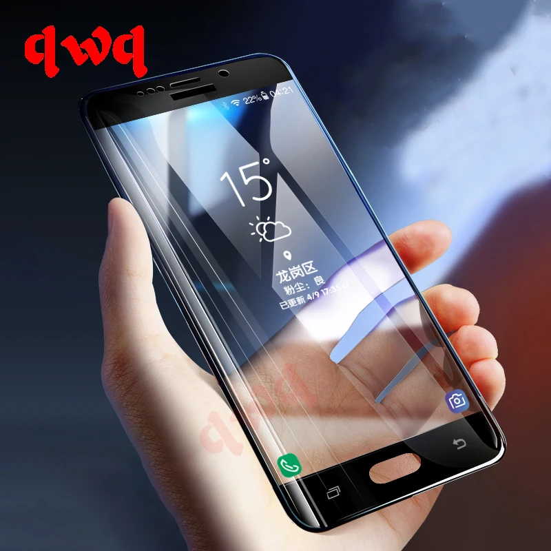3D полное покрытие закаленное стекло для Samsung Galaxy A7 2018 S8 S9 Plus S7 Edge Note 8 Защитная