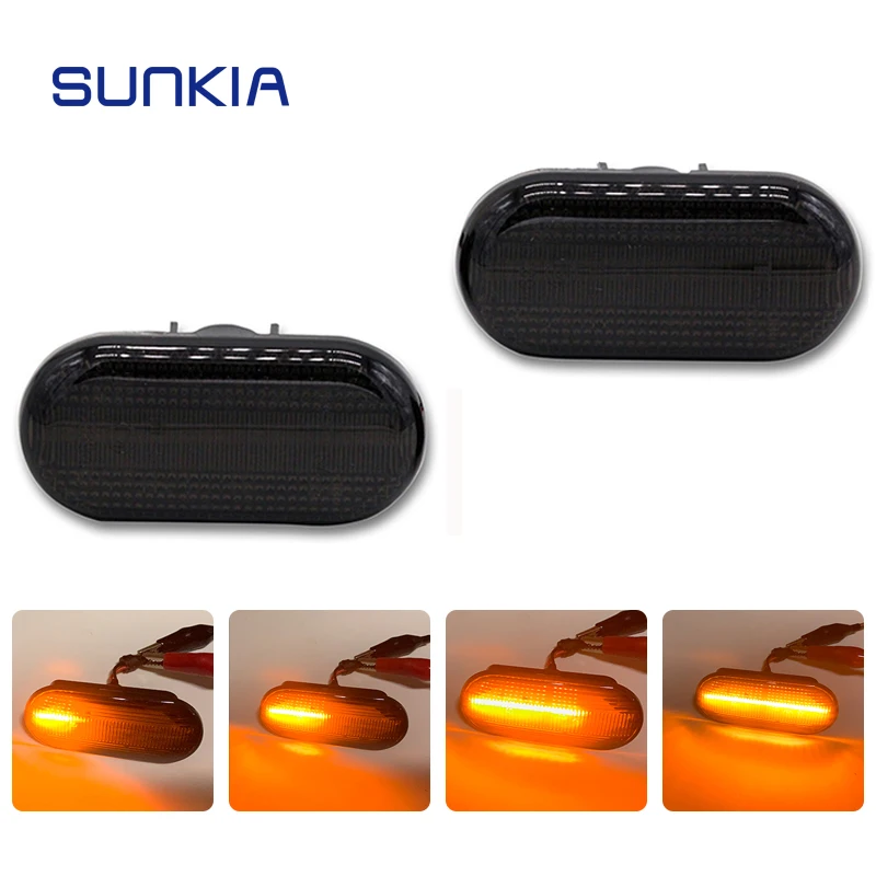 SUNKIA светодиодный боковой габаритный фонарь для Nissan/Opel/Renault без ошибок OEM Plug желтый