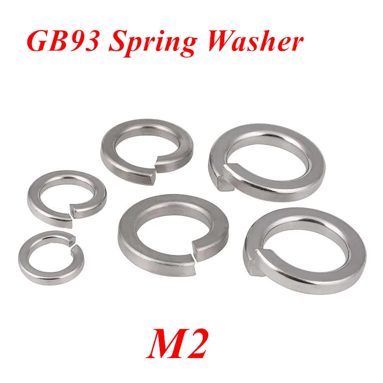 500pcs M2 GB93 Spring Washer Shim Washer Ring Washer 2mm Circlip retaining ring gasket 304 Stainless steel
500pcs M2 GB93 Spring Washer Shim Washer Ring Washer 2mm Circlip retaining ring gasket 304 Stainless steel