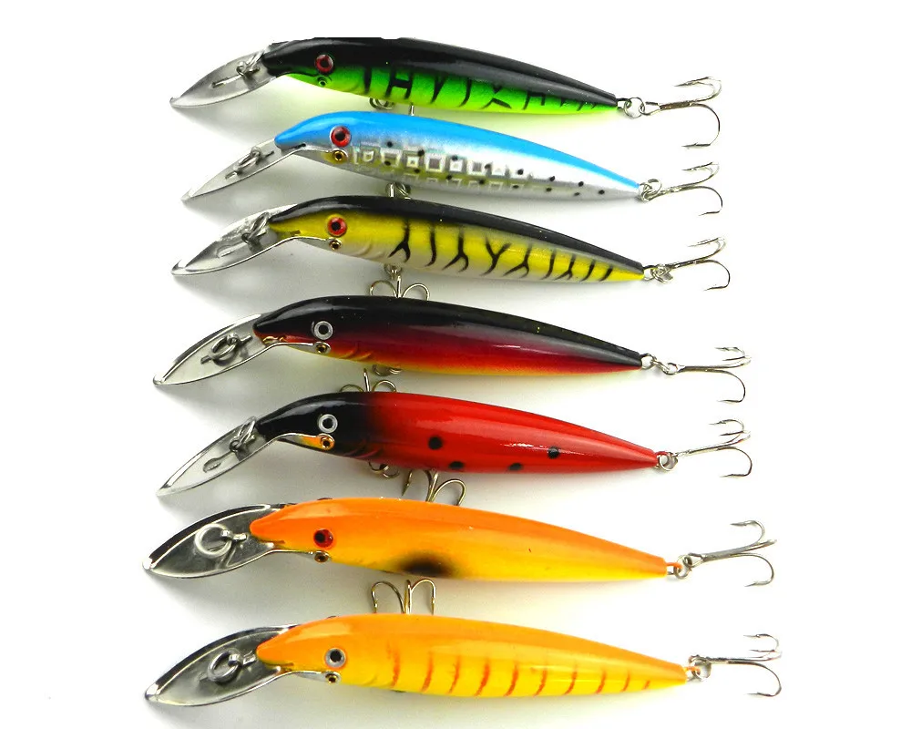 7pcs Metal Mouth Minnow Bait Diving Crankbait Hard Plastic Swimbait Artificial Fishing Lure Fishing Wobblers 14cm 16.2g
7pcs Metal Mouth Minnow Bait Diving Crankbait Hard Plastic Swimbait Artificial Fishing Lure Fishing Wobblers 14cm 16.2g
