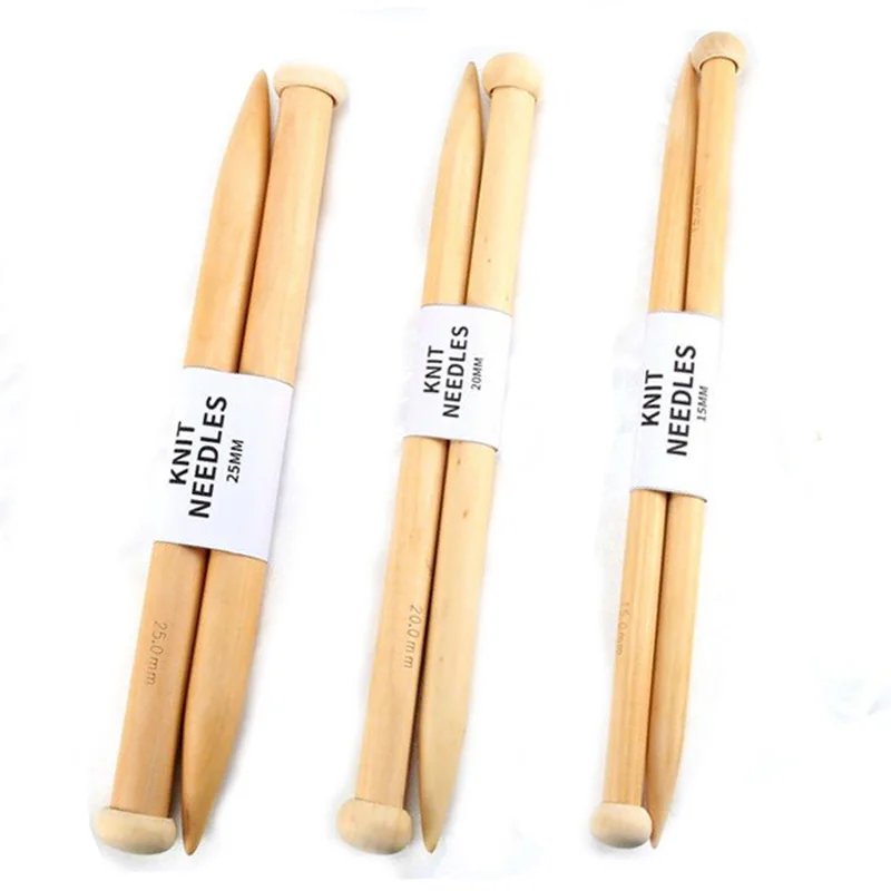 2 pcs Set Bamboo Knitting Needles Iceland Thick Crochet Hooks Wooden Neelde Hook Pins for DIY Scarf Sweater Blanket Weaving
2 pcs Set Bamboo Knitting Needles Iceland Thick Crochet Hooks Wooden Neelde Hook Pins for DIY Scarf Sweater Blanket Weaving