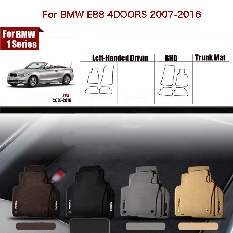 4pcs Custom Made 1/2" Thickness Solid Nylon Interior Odorless Floor Carpet Mats Cover Fitted For BMW 1 Series E88
4pcs Custom Made 1/2" Thickness Solid Nylon Interior Odorless Floor Carpet Mats Cover Fitted For BMW 1 Series E88