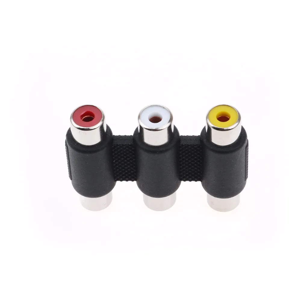 JCD 3 RCA AV Audio Video Female to Female Coupler Adapter RCA Connector for TV Stereo Equipments Gold / Silver 3 RCA AV Audio
JCD 3 RCA AV Audio Video Female to Female Coupler Adapter RCA Connector for TV Stereo Equipments Gold / Silver 3 RCA AV Audio