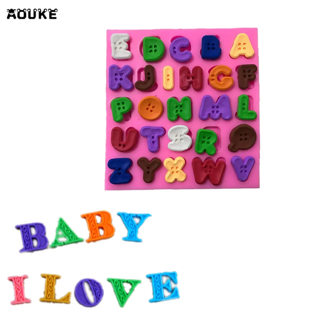 Aouke 1Pc Letters Buttons Shape Cup Cake Decorating Tool Silicone Cake Mold Pastry Tool Gumpaste Mold G208
Aouke 1Pc Letters Buttons Shape Cup Cake Decorating Tool Silicone Cake Mold Pastry Tool Gumpaste Mold G208