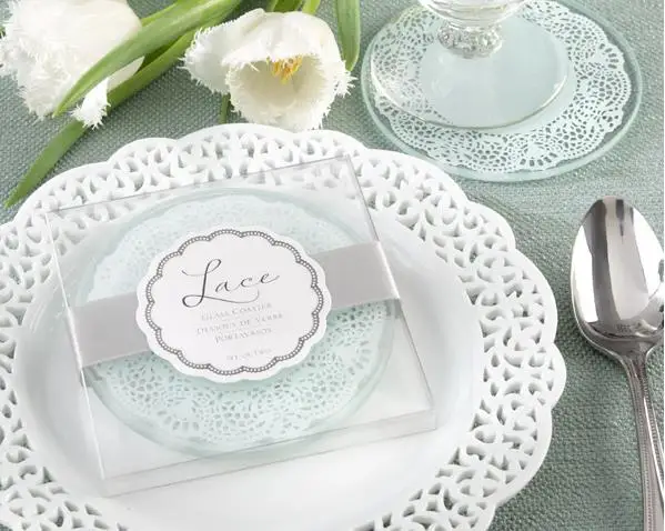 100sets 2pcs/set Free Shipping Wedding favors gifts Lace Exquisite Frosted Glass Coasters With Gift Box For Party
100sets 2pcs/set Free Shipping Wedding favors gifts Lace Exquisite Frosted Glass Coasters With Gift Box For Party