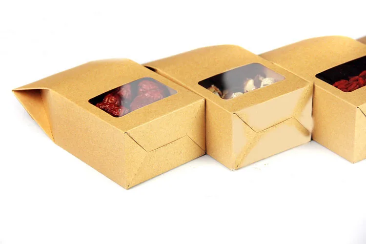 8*15.5*5cm 100pcs Quality packaging Kraft paper Stand Up bag Food Square window box Bags of nuts/Tea/Cake/Cookies/Coffee bags
8*15.5*5cm 100pcs Quality packaging Kraft paper Stand Up bag Food Square window box Bags of nuts/Tea/Cake/Cookies/Coffee bags