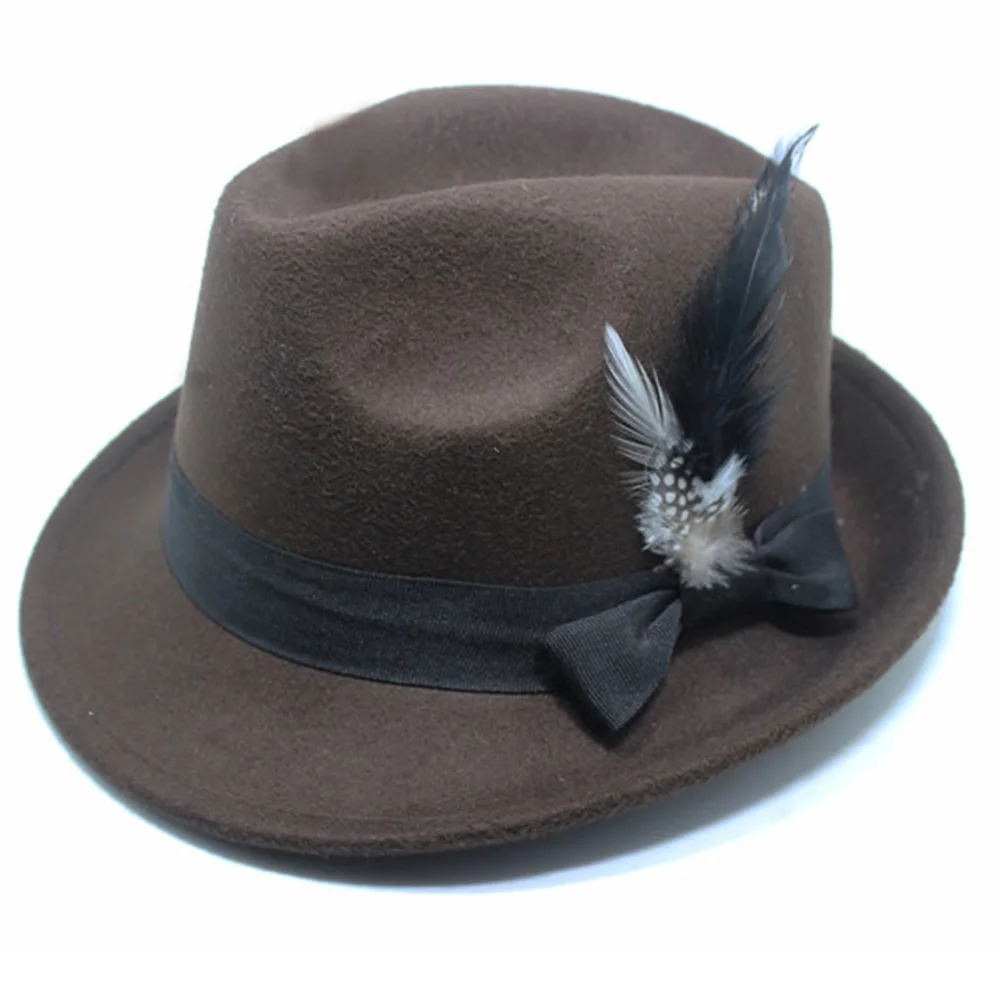 LUCKYLIANJI Kid Children's Retro Cashmere Punk Natual Feather Band Soft Formal Fedora Jazz Panama Bowler Hat (One Size:54cm)
LUCKYLIANJI Kid Children's Retro Cashmere Punk Natual Feather Band Soft Formal Fedora Jazz Panama Bowler Hat (One Size:54cm)