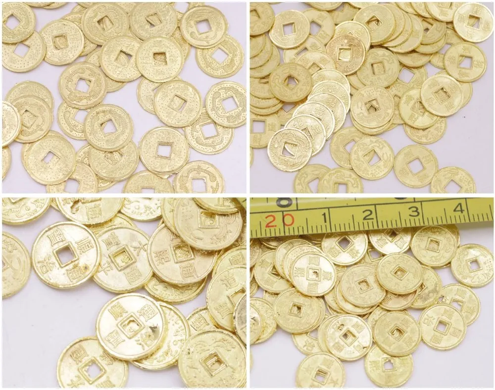100 PCS Replica Chinese Coins Feng Shui Golden Color fortune 10mm 14mm 20mm Choose Size
100 PCS Replica Chinese Coins Feng Shui Golden Color fortune 10mm 14mm 20mm Choose Size