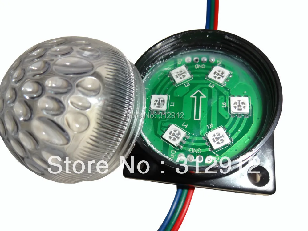 20pcs DC12 WS2811 pixel module with transparent cover;6pcs 5050 led inside;1.44W;40mm diameter
20pcs DC12 WS2811 pixel module with transparent cover;6pcs 5050 led inside;1.44W;40mm diameter