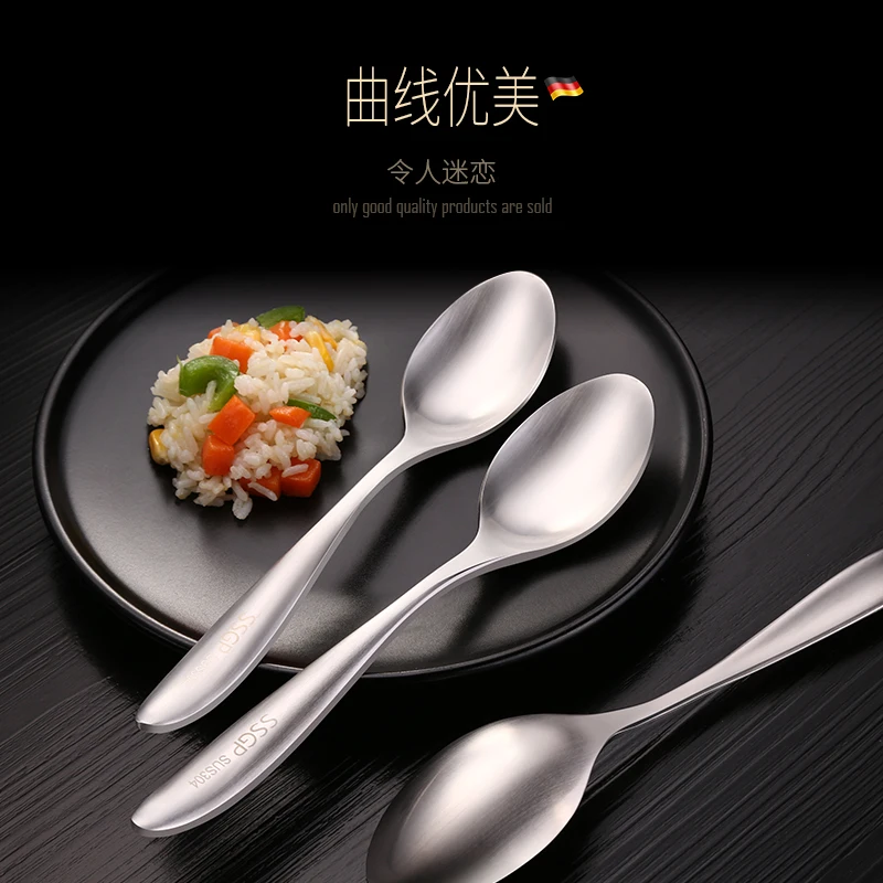 4PCS SSGP Spoon 304 Stainless Steel Thickened Spoon Dessert Spoon Stainless Steel Tableware Kids
4PCS SSGP Spoon 304 Stainless Steel Thickened Spoon Dessert Spoon Stainless Steel Tableware Kids