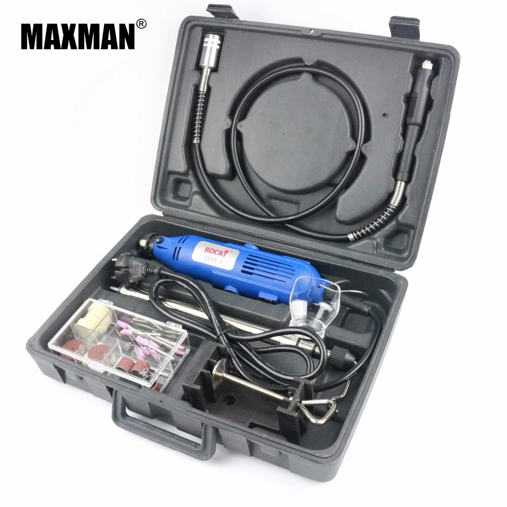 125W Electric Mini Die Grinder Continuously Variable Speed Rotary Tool &Electric Accessories Multi Power Tools with Plastic Box
125W Electric Mini Die Grinder Continuously Variable Speed Rotary Tool &Electric Accessories Multi Power Tools with Plastic Box