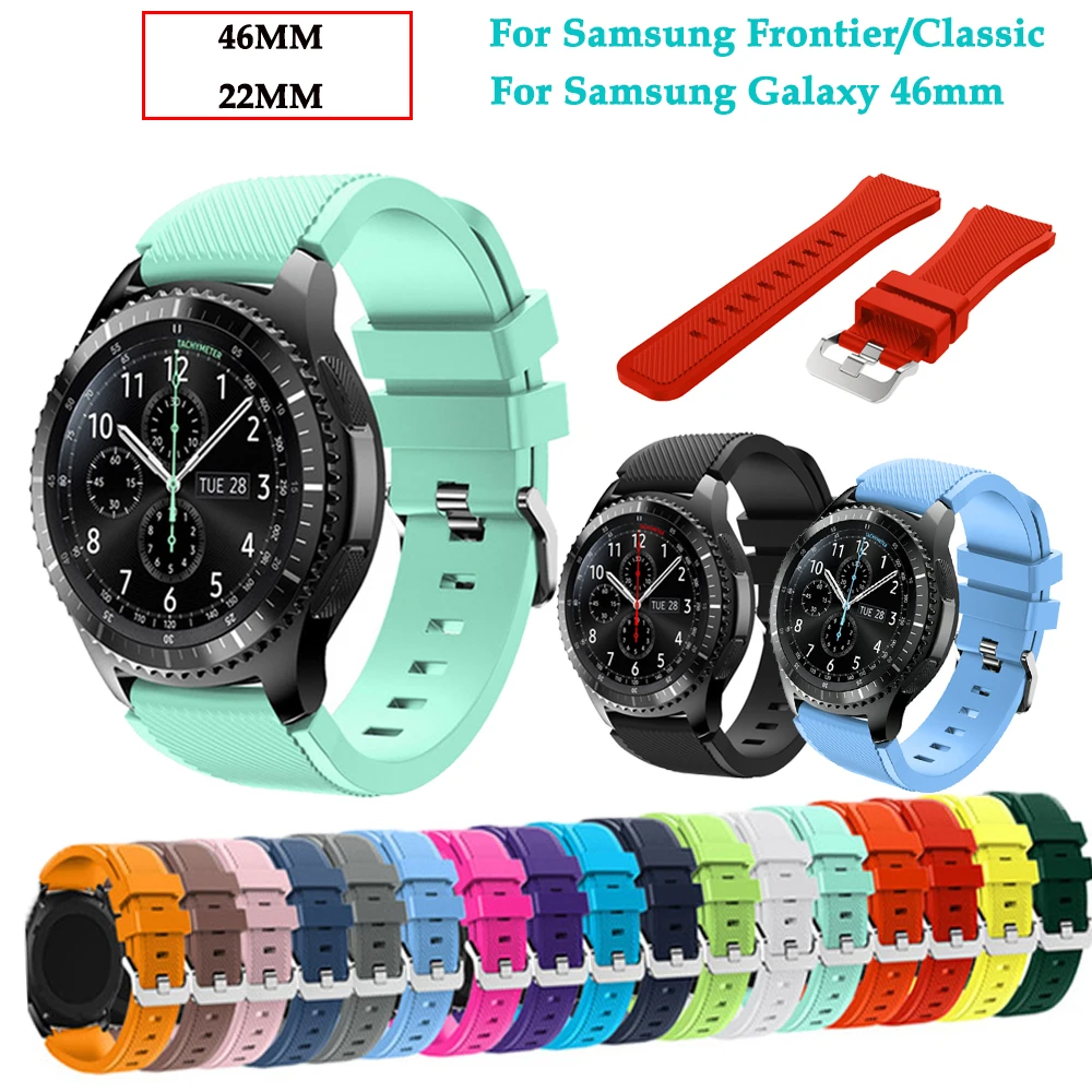 Galaxy 46mm sport watch band For Samsung Gear S3 Frontier Classic watch strap silicone wristband 22mm bands replace Accessories
Galaxy 46mm sport watch band For Samsung Gear S3 Frontier Classic watch strap silicone wristband 22mm bands replace Accessories