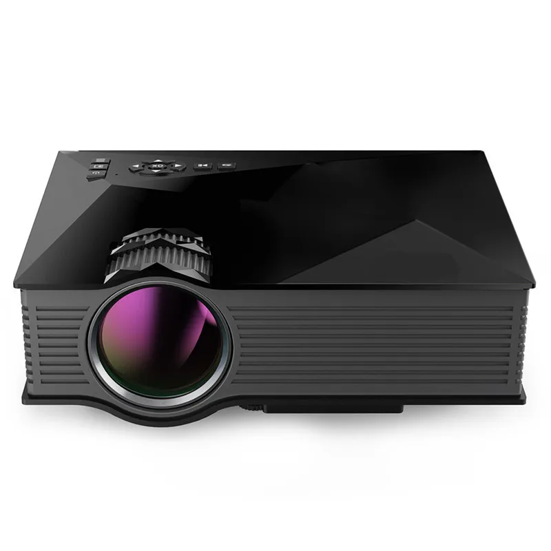 Новый UC46 ЖК-дисплей Мини пико Портативный проектор Full HD 1080 P дома Театр 1200 люмен 2.4