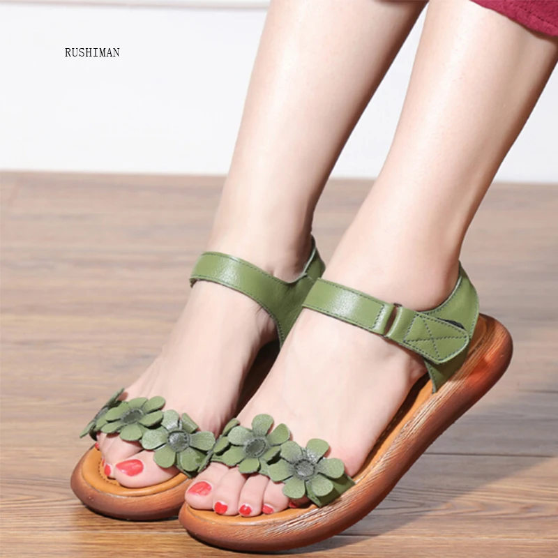 RUSHIMAN 2021 Summer New Original Vintage Real Leather Sandals With Peep-Toe Sandals Soft Comfortable And Breathable Shoes
RUSHIMAN 2021 Summer New Original Vintage Real Leather Sandals With Peep-Toe Sandals Soft Comfortable And Breathable Shoes