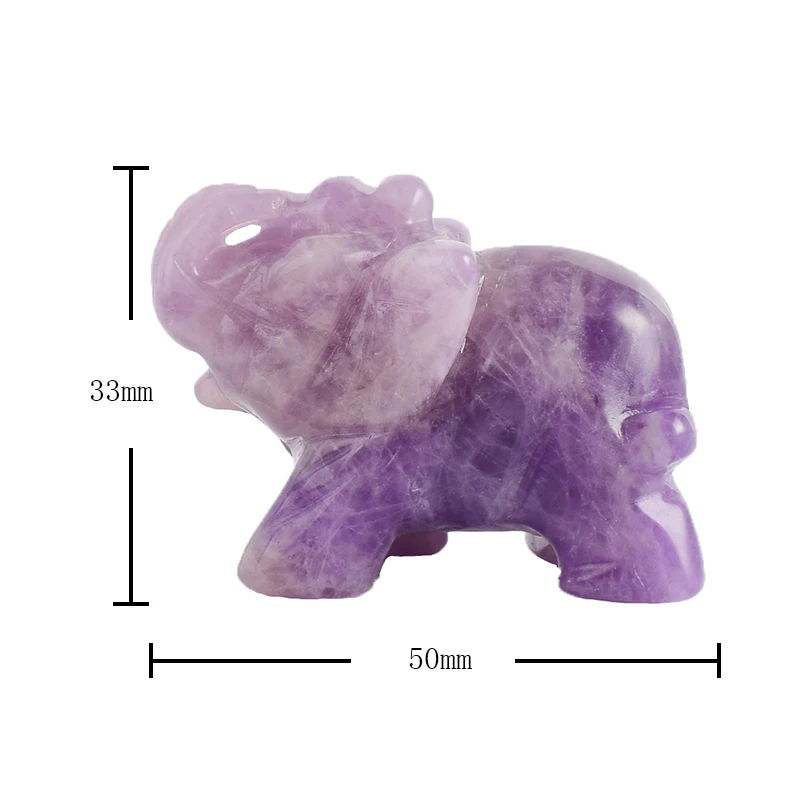 2 inch Natural Stones amethyst elephant figurine carved craft Mini animal statues for kids room and miniature garden decoration
2 inch Natural Stones amethyst elephant figurine carved craft Mini animal statues for kids room and miniature garden decoration