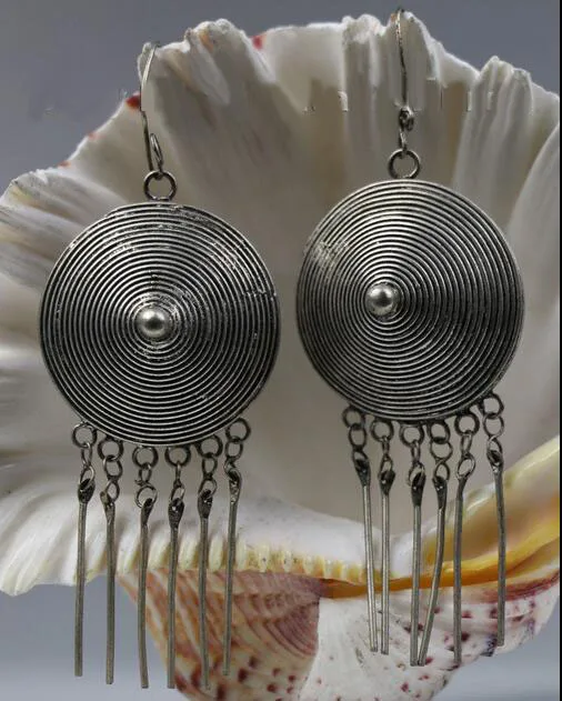 free shipping wholesale Tribal exotic ethnic chinese handmade miao silver earring