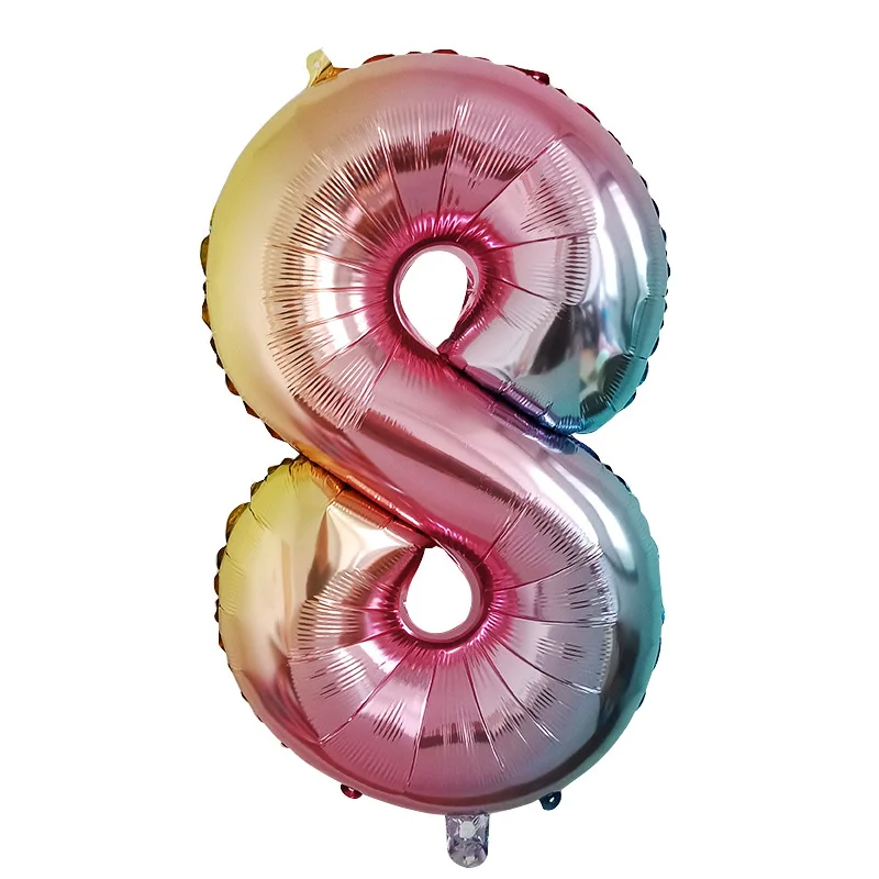 32inch Gradient Color Number Foil Balloons Rainbow Figure Birthday Party Decorations Wedding Balloon Baby Shower Supplies
32inch Gradient Color Number Foil Balloons Rainbow Figure Birthday Party Decorations Wedding Balloon Baby Shower Supplies