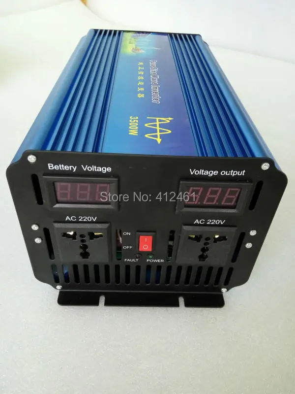 Peak Power 7000W Pure sine wave inverter DC 24v TO AC 110v 60hz 3500w digital display
Peak Power 7000W Pure sine wave inverter DC 24v TO AC 110v 60hz 3500w digital display