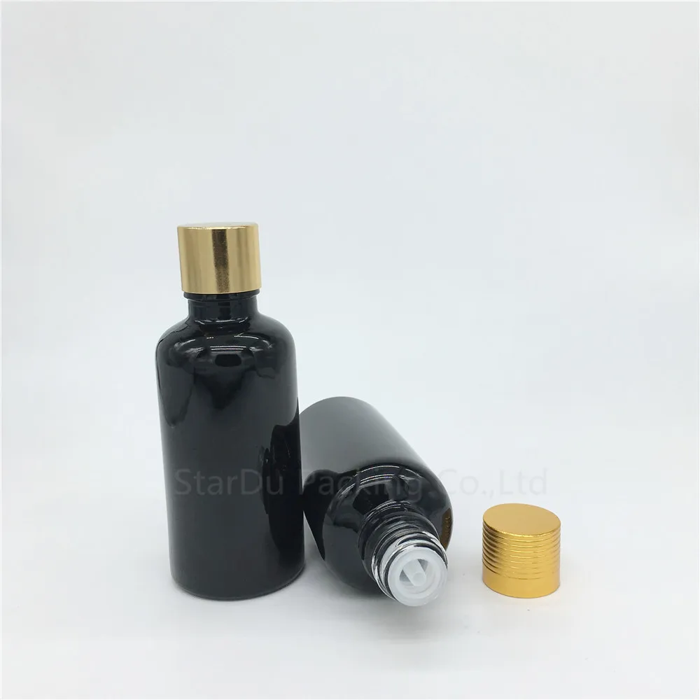 Free Shipping 10pcs 50ML Black Bottle , 50cc Vials Essential Oil Bottle with gold cap plug Perfume glass bottles
Free Shipping 10pcs 50ML Black Bottle , 50cc Vials Essential Oil Bottle with gold cap plug Perfume glass bottles